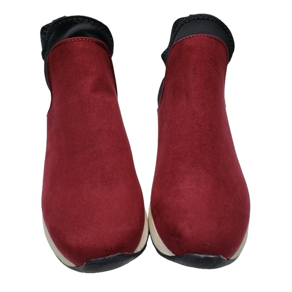 Kenneth Cole Reaction | Cameron Chelsea Jogger Red Textile High Top Sneakers 6 - Picture 3 of 9